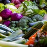 Managing inflammation through diet - various fresh veggies