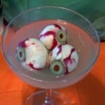 radish eyeballs as a cocktail garnish