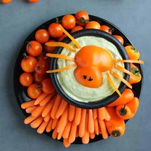 Halloween veggie tray
