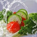 Vegetarian keto recipes - veggies in water