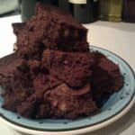 best ever low-carb brownies on a plate