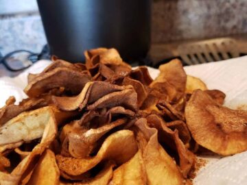 Parsnip Chips on a Plate