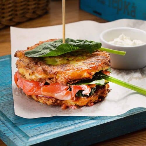 salmon burger