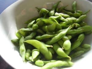 bown of edamame soy beans - health effects of soy