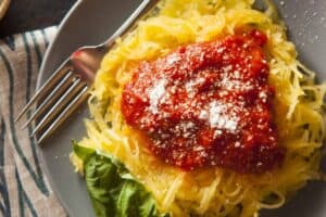Tuna and Tomato Spaghetti Squash