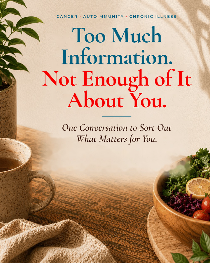 Book cover about managing information overload and health.