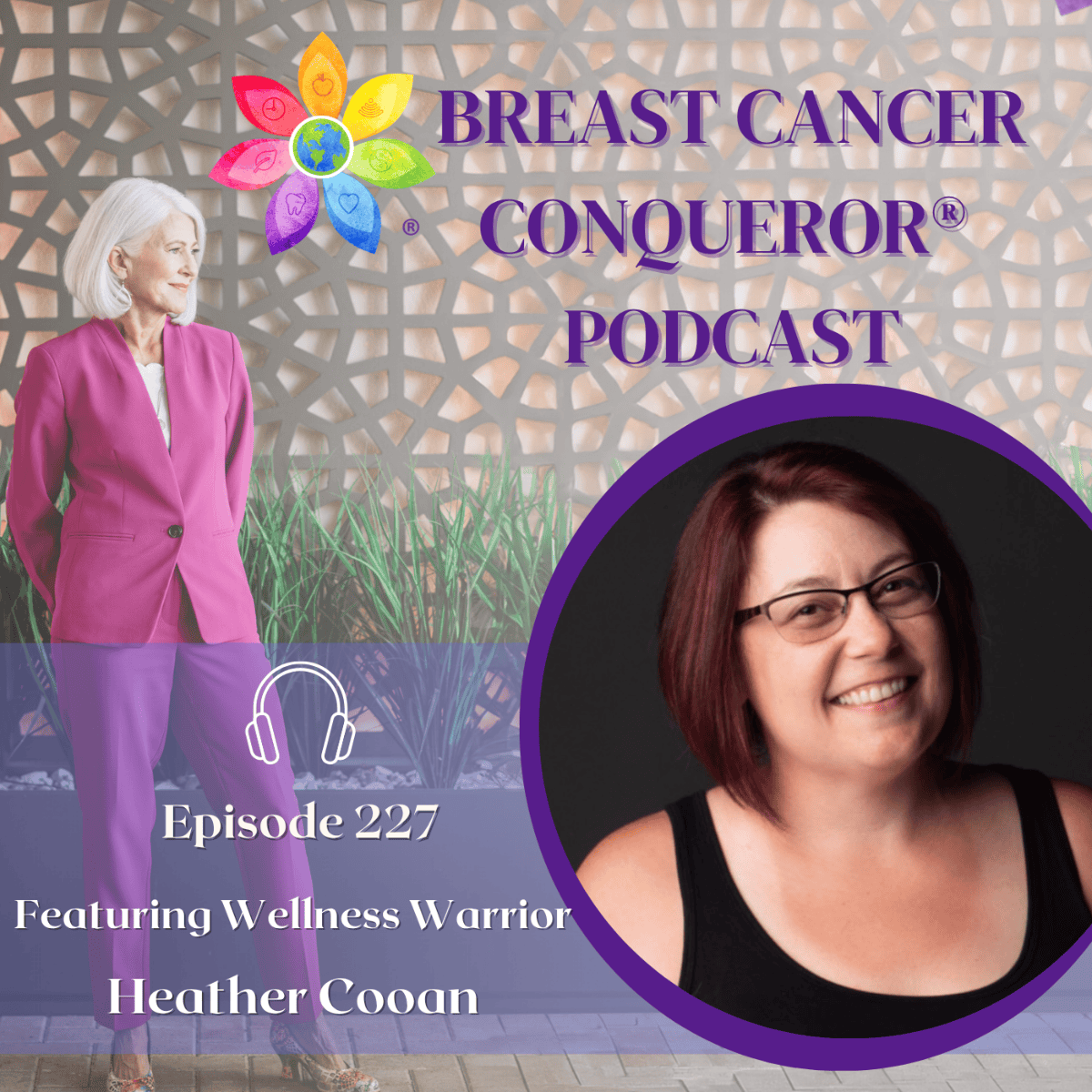 Heather Cooan and host De'Ann Richter featured on Breast Cancer Conqueror Podcast Episode 227.
